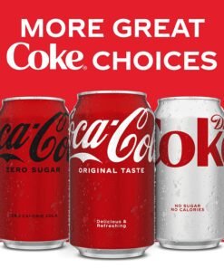 Coke Zero Sugar Cola Soda, 12 oz, 24 Pack (Package May Vary)