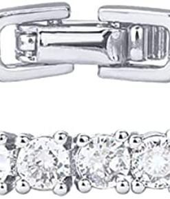 PAVOI 14K Gold Plated 3mm Cubic Zirconia Classic Tennis Bracelet | Gold Bracelets for Women | Size 6.5-7.5 Inch