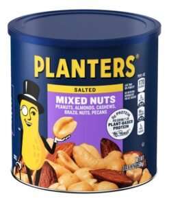 Planters Mixed Nuts Less Than 50% Peanuts with Peanuts (Almonds, Cashews, Brazil Nuts, Pecans & Sea Salt, 3.0 lb Canister)
