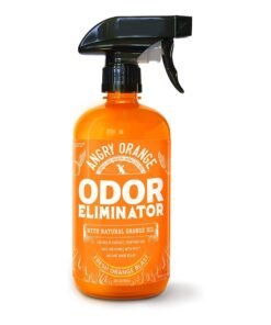ANGRY ORANGE Pet Odor Eliminator for Strong Odor – Citrus Deodorizer for Strong Dog or Cat Pee Smells on Carpet, Furniture & Indoor Outdoor Floors – 24 Fluid Ounces – Puppy Supplies