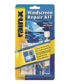 Rain-X 600001 Windshield Repair Kit ??Quick And Easy Durable Resin Based Windshield Repair Kit for Chips and Cracks, Good For Round Damage Below 1??In Diameter And Cracks Smaller Than 12??In Length