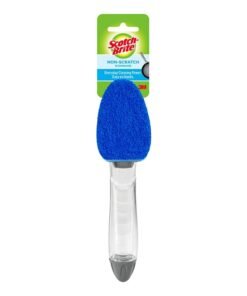 Scotch-Brite Non-Scratch Dishwand, Scrubber for Cleaning Kitchen, Bathroom, and Household, Non-Scratch Dish Scrubber Safe for Non-Stick Cookware, 1 Dishwand