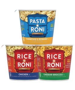 PASTA RONI Quaker Rice a Roni Cups Individual Cup, 3-Flavor Variety Pack, 2.25 Oz, 12 count (Pack of 1)