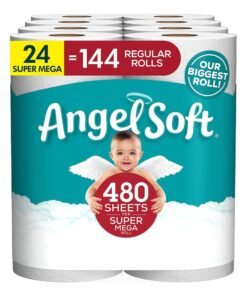 Angel Soft Toilet Paper, 24 Super Mega Rolls