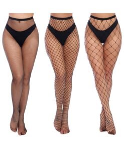Charmnight Womens High Waist Tights Fishnet Stockings Thigh High Pantyhose