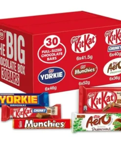 Nestlé 30x Chocolate Bars The Big Variety Box (1.3Kg)