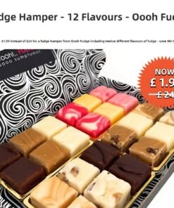 🎁 Unbelievable Deal! Fudge Hamper with 12 Flavours – Only £1.99 + FREE Shipping! 🍬