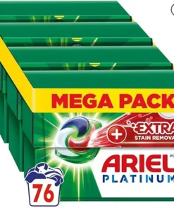 Ariel All-in-1 PODS Laundry Detergent Washing Liquid Tablets/Capsules, 76 Washes (4×19), Stain Remover For Clothes & Deep Down Clean