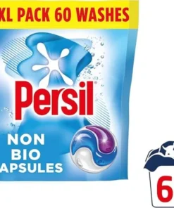 Persil Non Bio 3 in 1 Washing Capsules laundry capsules gentle next to sensitive skin for outstanding stain removal in quick & cold washes 60 washes