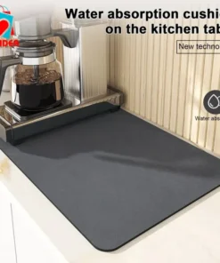 Quick-Dry Dish Mat – Ultra Absorbent & Durable | Perfect for Dishes, Bottles & Coffee Machines (50x60cm)