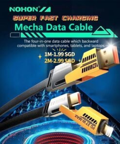 [New User Only Free Shipping]65W Data cable USB fast charging cable type C to type C PD mobile data cable 4 in 1 fast charging data cable fish screen weaving bold double Type c fast charging 6A two to two charging cable Smartphone Cellphone